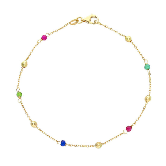 Bracciale donna JOY Gioielli Oro in oro giallo con cristalli multicolor 234656-1