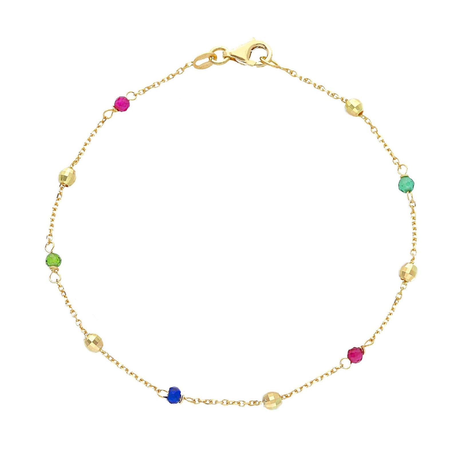 Bracciale donna JOY Gioielli Oro in oro giallo con cristalli multicolor 234656-1