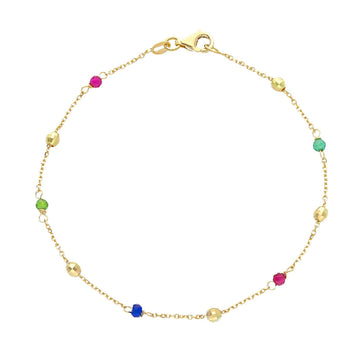 Bracciale donna JOY Gioielli Oro in oro giallo con cristalli multicolor 234656-1