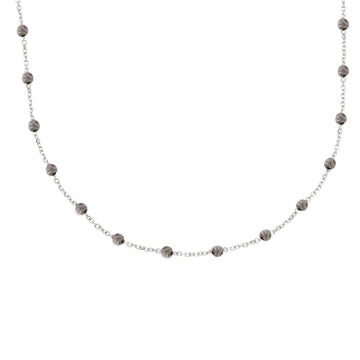 Collana donna JOY Gioielli in oro bianco con piccole sfere 240390-1