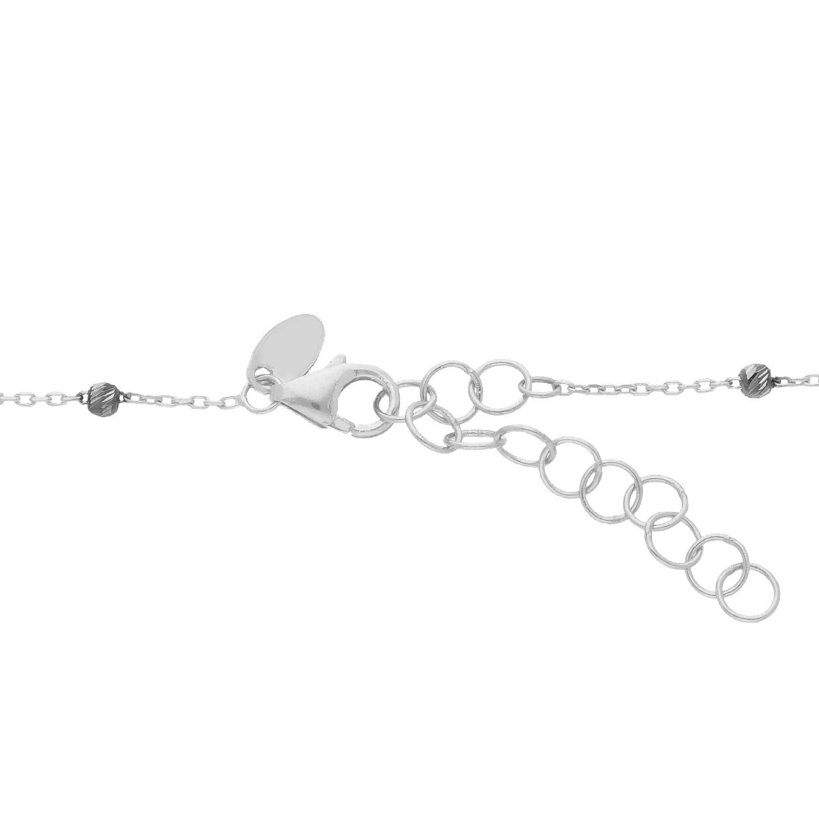 Collana donna JOY Gioielli in oro bianco con piccole sfere 240390-2
