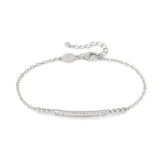 Bracciale donna Nomination Lovecloud in argento con sfere, targa e zirconi 240503-010-1