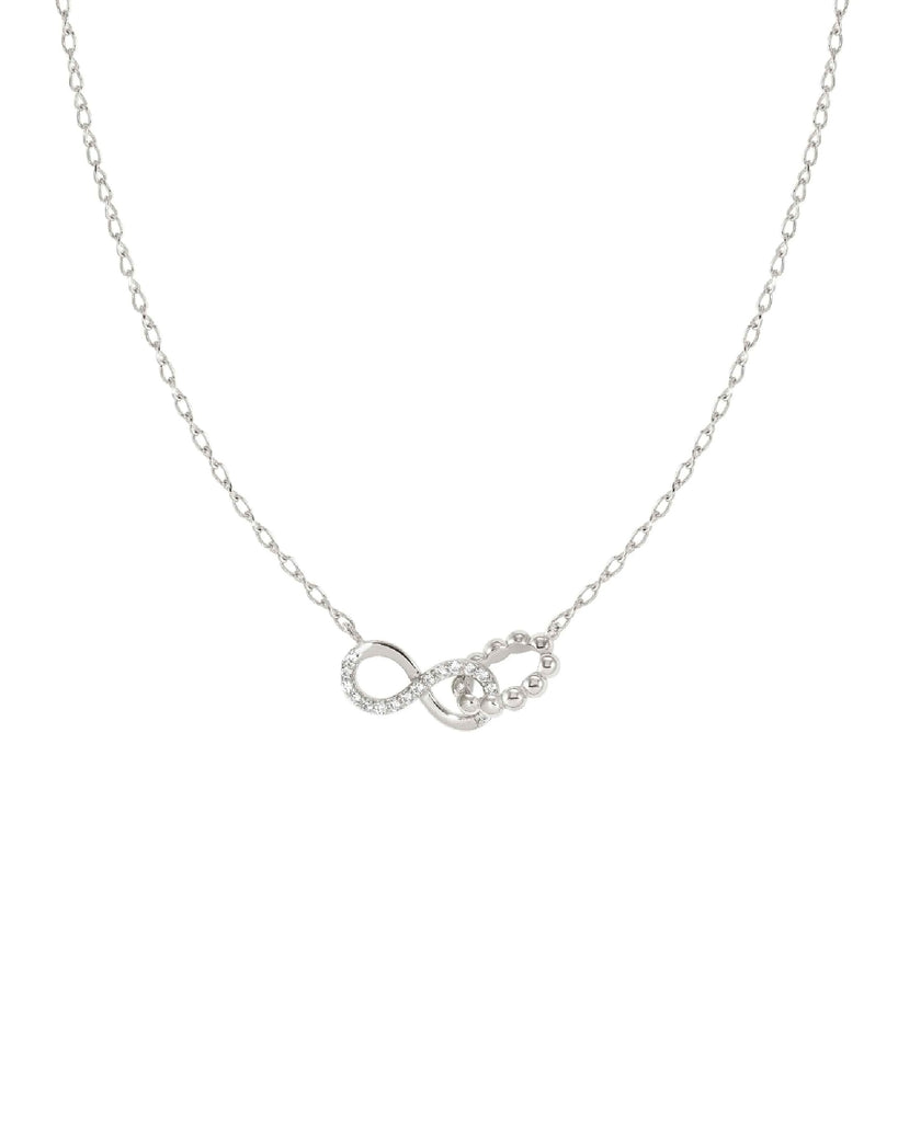 Collana della collezione Nomination Lovecloud da donna in argento 925‰ con infinito, zirconi ed elemento con piccole sfere 240504/006