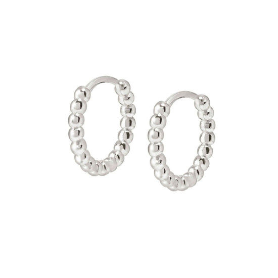 Orecchini donna a cerchio Nomination Lovecloud in argento con piccole sfere 240505-010-1