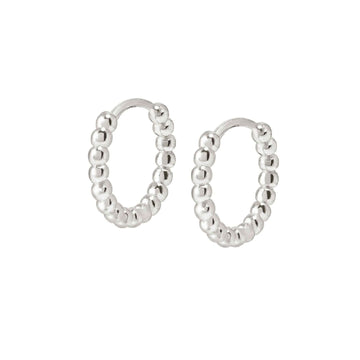 Orecchini donna a cerchio Nomination Lovecloud in argento con piccole sfere 240505-010-1