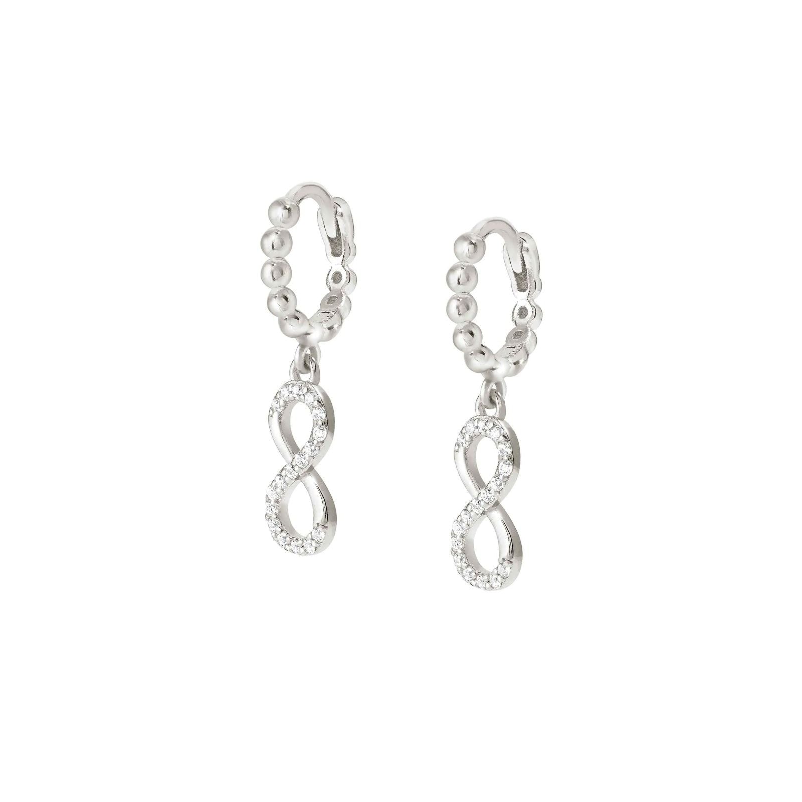 Orecchini pendenti donna Nomination Lovecloud con sfere, infinito e zirconi 240507-006-1
