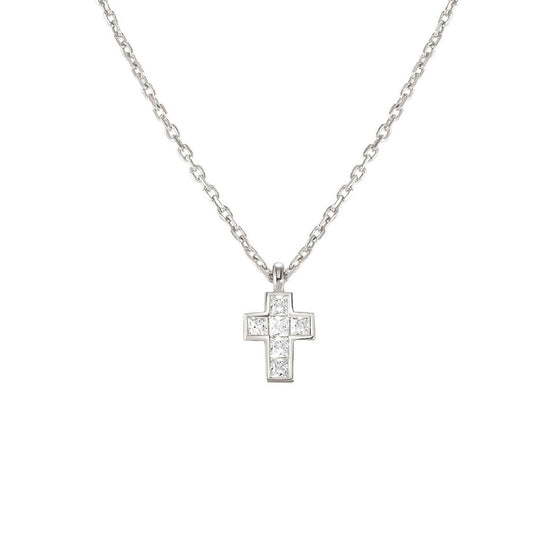 Collana girocollo donna Nomination Carismatica in argento con croce piccola di zirconi 240904-031-1