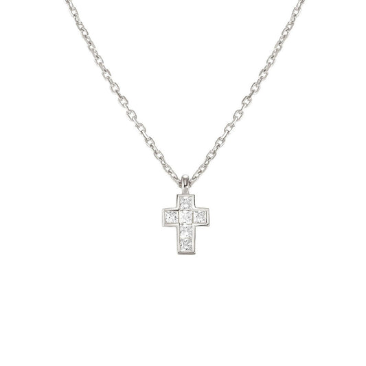 Collana girocollo donna Nomination Carismatica in argento con croce piccola di zirconi 240904-031-1