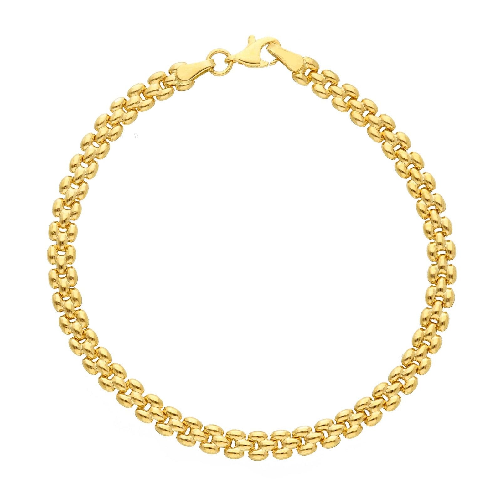 Bracciale uomo JOY Gioielli in oro giallo maglie design moderno 242497-1