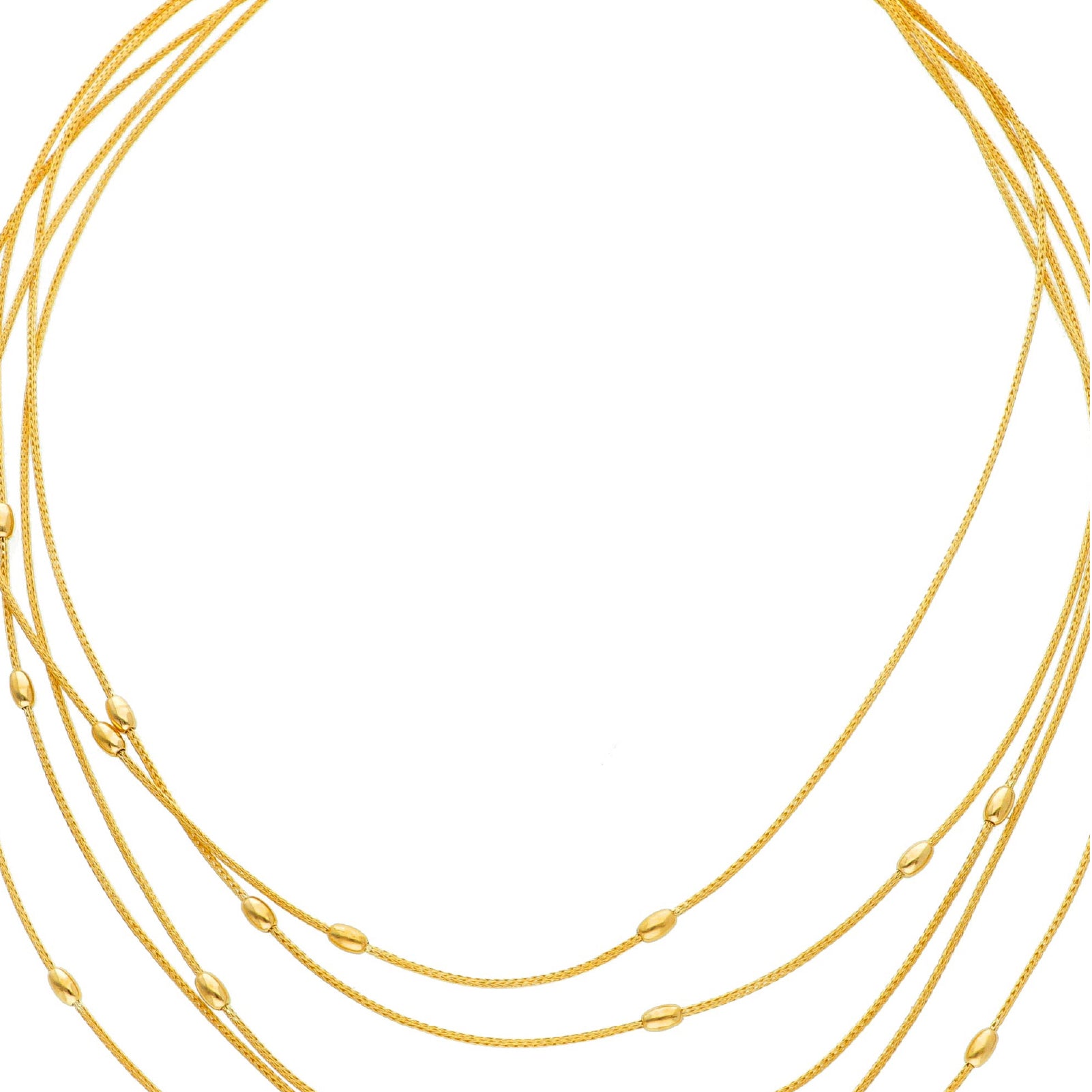 Collana multifilo donna JOY Gioielli in oro giallo con 5 fili 243361