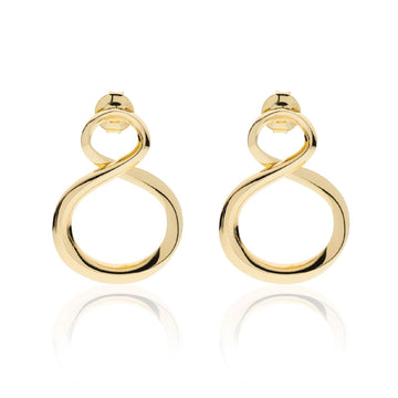 Orecchini a lobo Unoaerre Fashion Jewellery donna in bronzo dorato con cerchi 2439-1