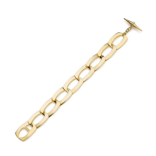 Bracciale Unoaerre Fashion Jewellery donna in bronzo dorato maglie piatte 2444-2