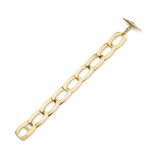 Bracciale Unoaerre Fashion Jewellery donna in bronzo dorato maglie piatte 2444-2