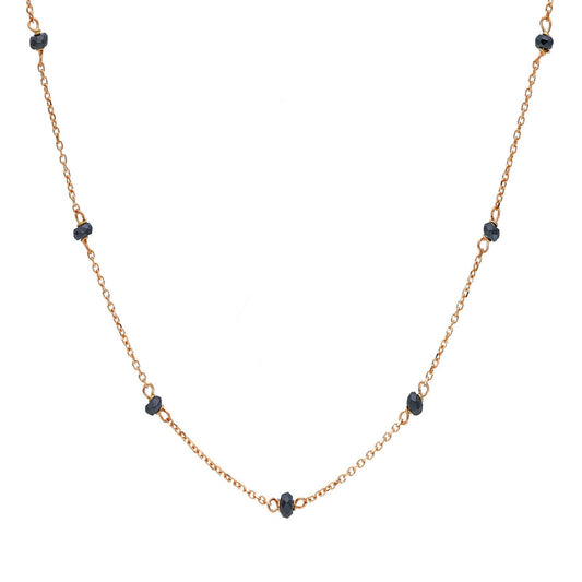 Collana donna JOY Gioielli in oro rosé con onice nera 249454-1