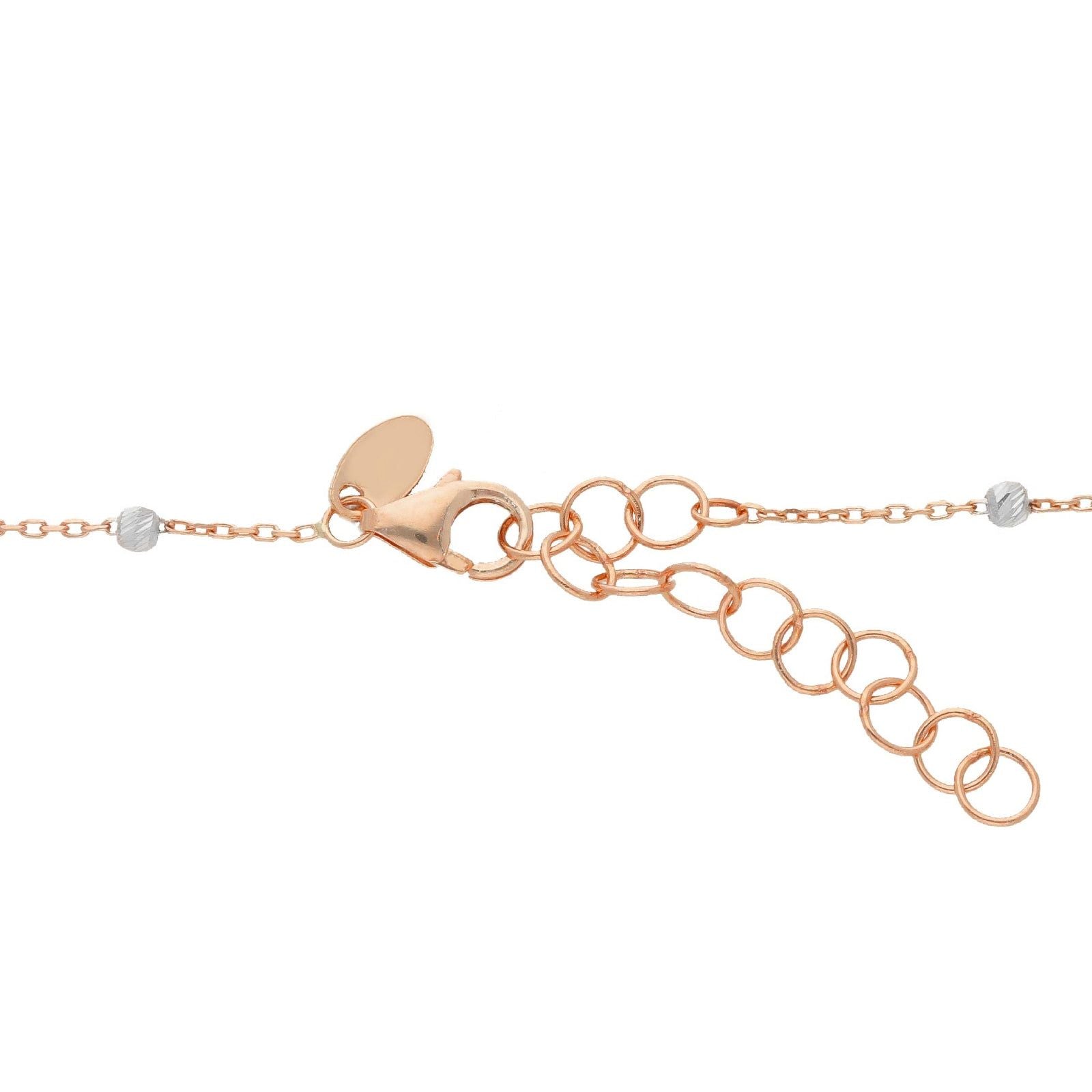 Collana donna JOY Gioielli in oro rosé e bianco con piccole sfere 251393-2