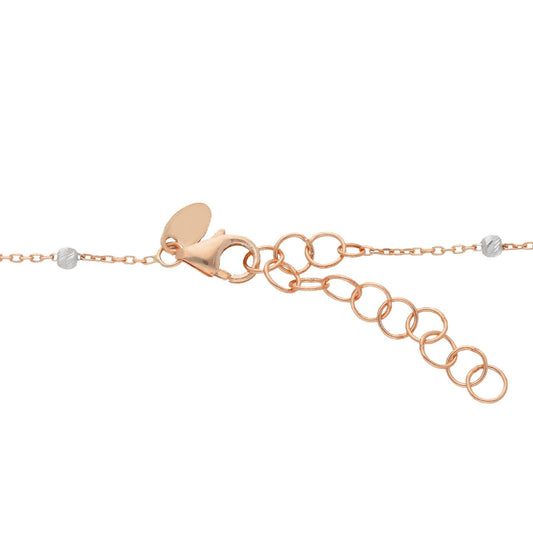 Collana donna JOY Gioielli in oro rosé e bianco con piccole sfere 251393-2
