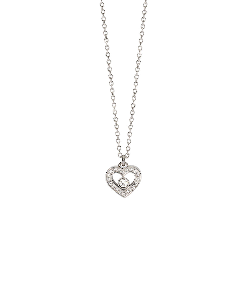 Collana girocollo da donna 2Jewels To Be Loved in acciaio con ciondolo a forma di cuore con cristalli 251921