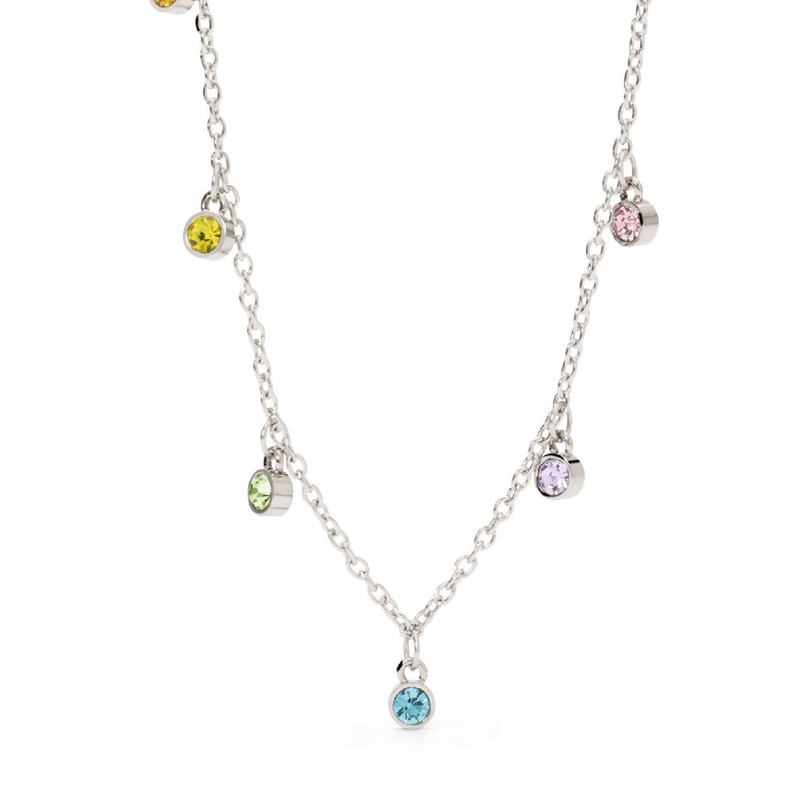 Collana donna 2Jewels Essence in acciaio con cristalli multicolor di 3,5 mm 251930-1