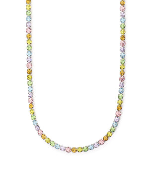 Collana tennis da donna 2Jewels Youcolors in acciaio con cristalli multicolor dai colori accesi di 3 mm 251933