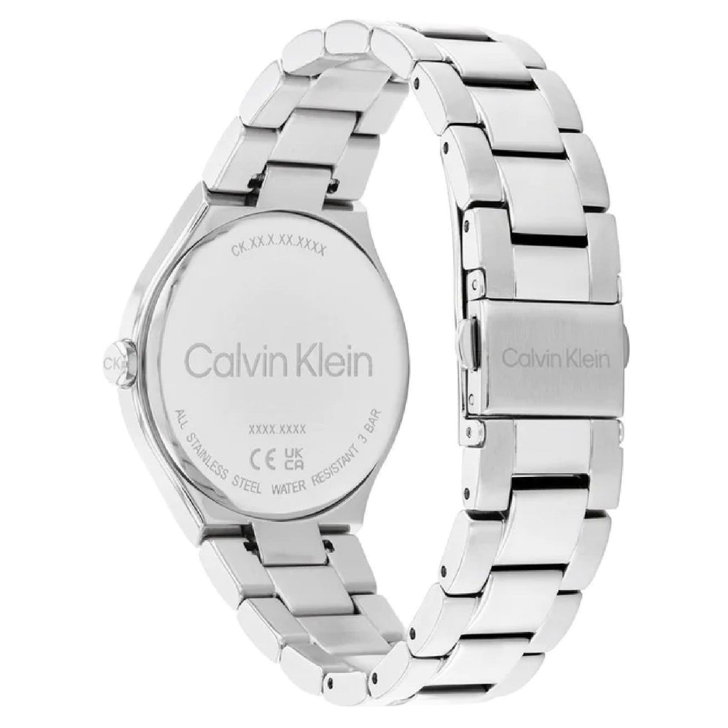 Orologio solo tempo Calvin Klein Timeless Admire da donna con cassa 36mm e bracciale in acciaio di colore argento e bianco 1687474