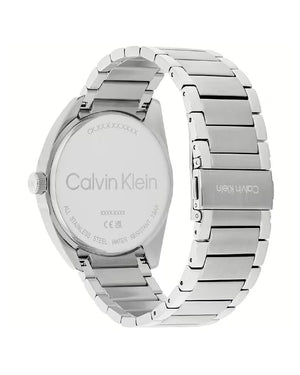 Orologio solo tempo da uomo Calvin Klein Timeless Progress con cassa 42mm e bracciale in acciaio quadrante blu 25200446