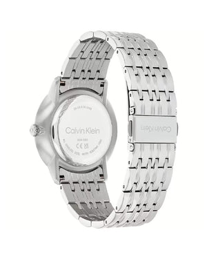 Orologio solo tempo da uomo Calvin Klein Timeless Intrigue con cassa 40mm e bracciale in acciaio con quadrante grigio spazzolato 25300006