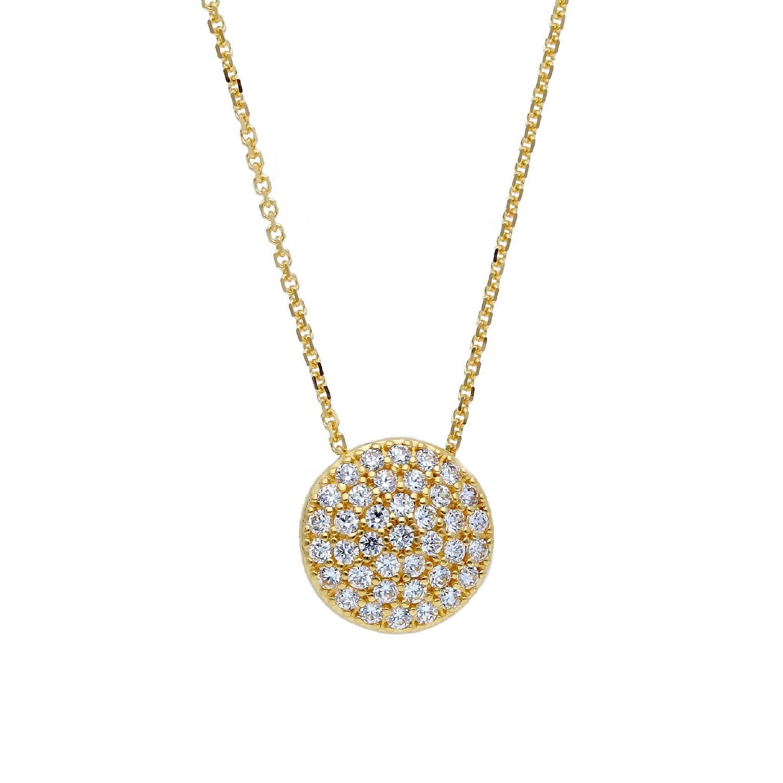 Collana donna JOY Gioielli Oro in oro giallo con ciondolo di zirconi 253207-1