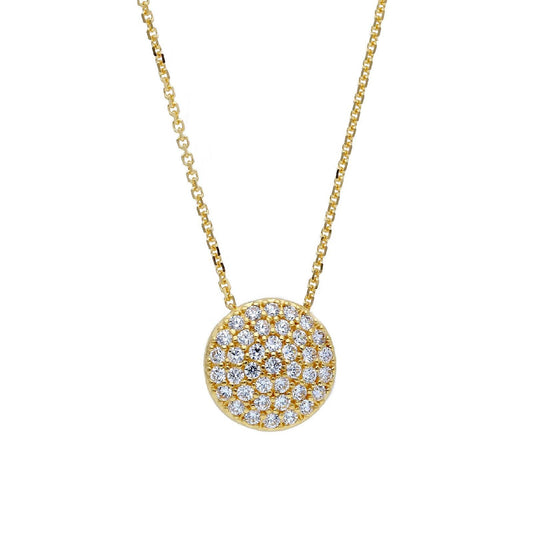 Collana donna JOY Gioielli Oro in oro giallo con ciondolo di zirconi 253207-1