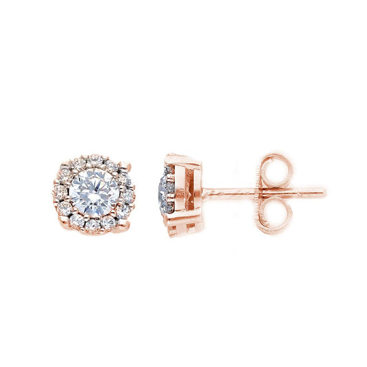 Orecchini lobo donna JOY Gioielli in oro rosé con zirconi 257084-1