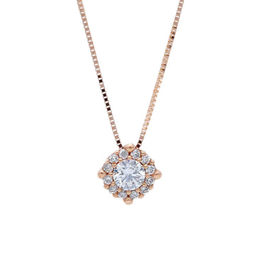 Collana donna JOY Gioielli in oro rosa con ciondolo di zirconi 258320-1