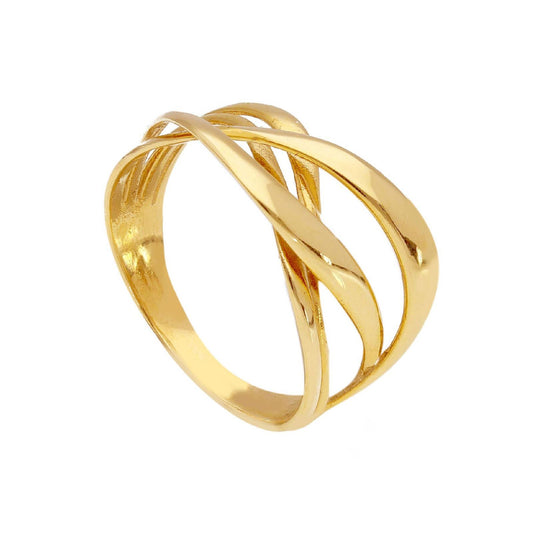 Anello donna JOY Gioielli Oro in oro giallo con fasce al centro 258388-1