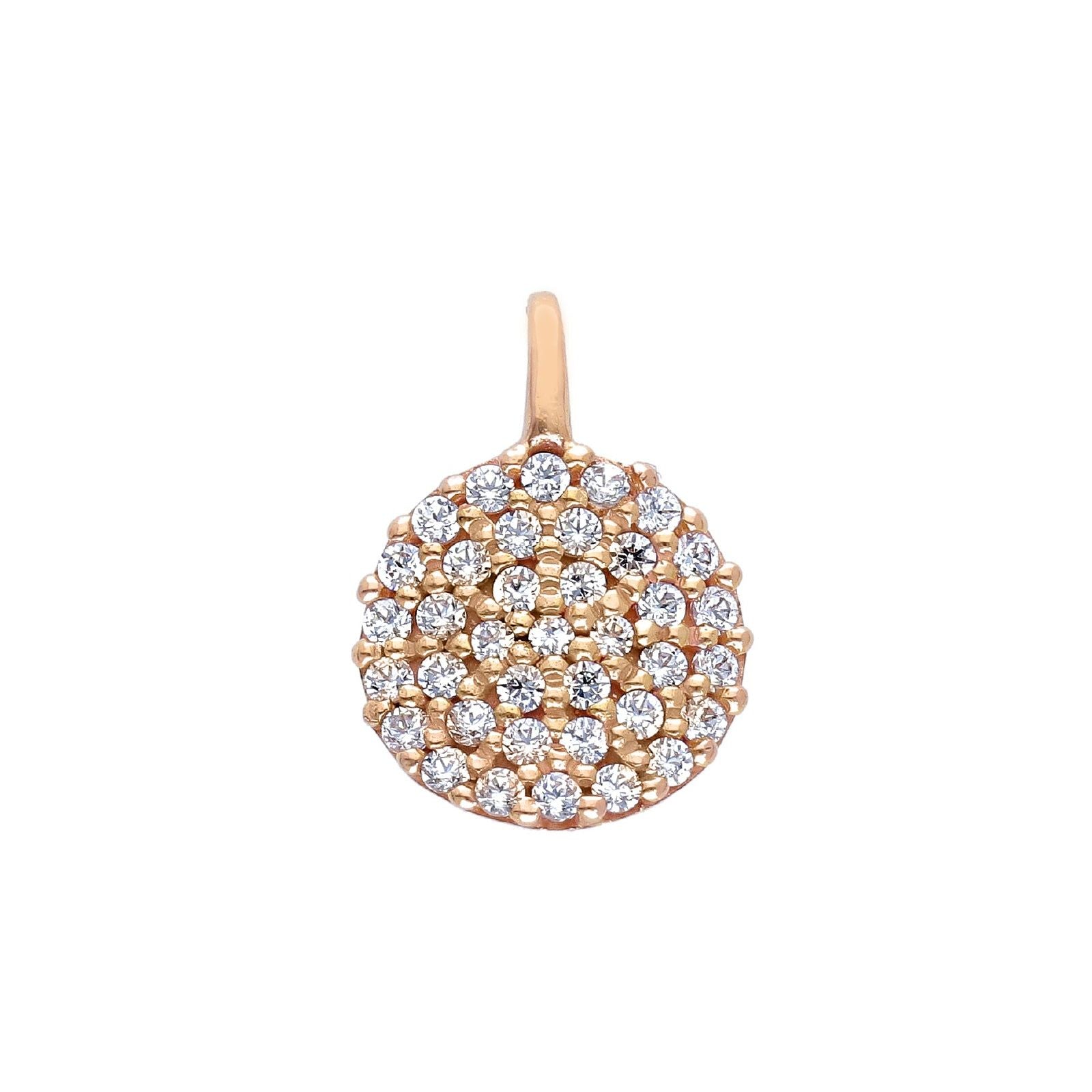Collana donna JOY Gioielli in oro rosé con condolo pavé di zirconi 259087ROLO42-2