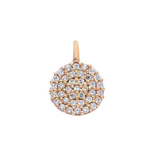 Collana donna JOY Gioielli in oro rosé con condolo pavé di zirconi 259087ROLO42-2