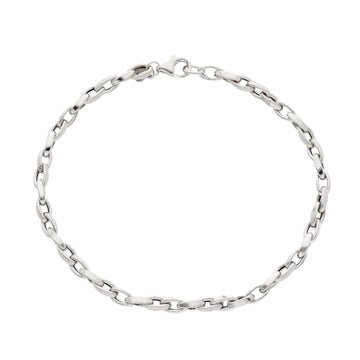 Bracciale donna JOY Gioielli Oro in oro bianco maglie ovali 261135-1