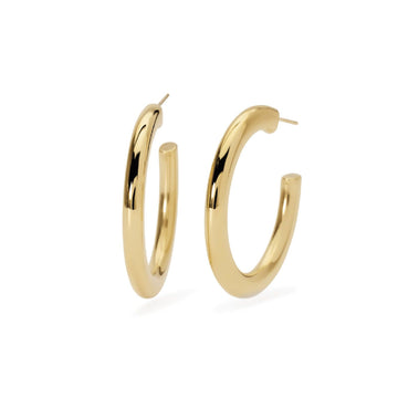 Orecchini cerchio da donna 2Jewels Minimal Chic in acciaio dorato di 30mm 261451-1