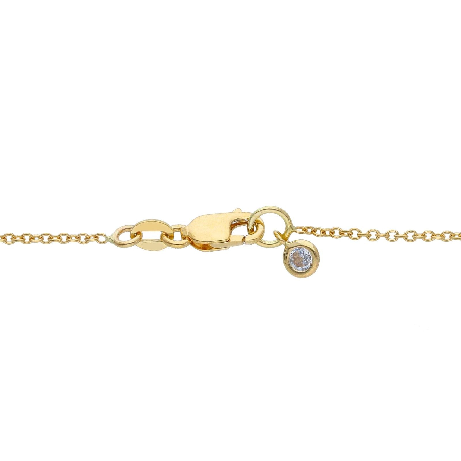 Collana donna JOY Gioielli in oro giallo sfere e zirconi passanti 261870-2