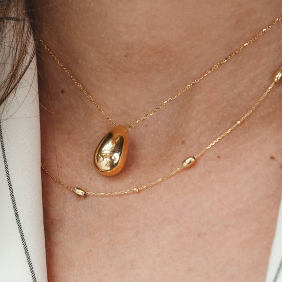 Collana donna JOY Gioielli in oro giallo beads ovali e sfere 262838-3