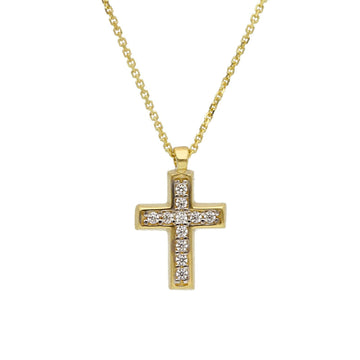 Collana donna JOY Gioielli Oro in oro giallo con croce di zirconi 263172-1