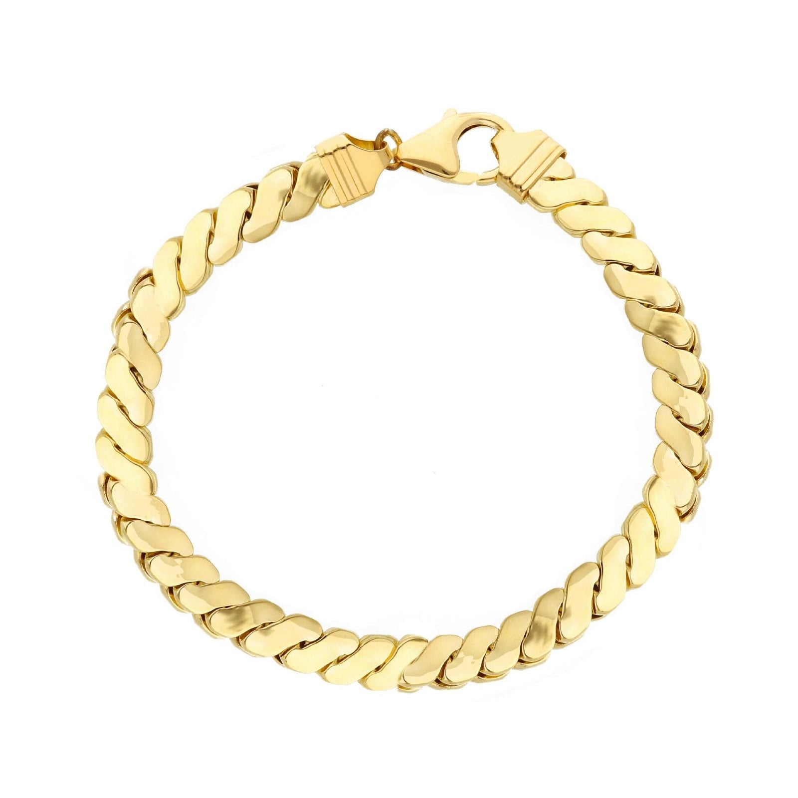 Bracciale donna JOY Gioielli in oro giallo maglie strette appiattite 266915-1