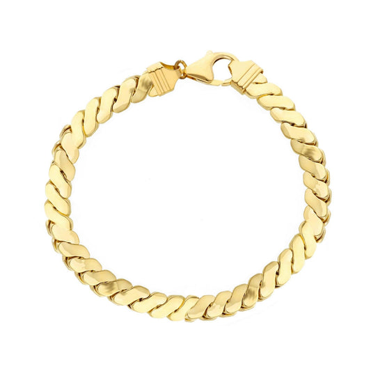 Bracciale donna JOY Gioielli in oro giallo maglie strette appiattite 266915-1