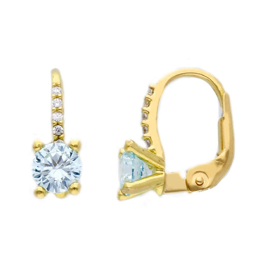 Orecchini monachella donna JOY Gioielli in oro giallo zirconi e topazio 268637-1
