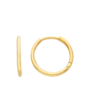 Orecchini a cerchio da donna della collezione JOY Gioielli Oro in oro giallo 18kt di 12 mm di diametro 268772