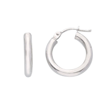 Orecchini cerchio donna JOY Gioielli oro bianco 10 mm diametro 269090-1