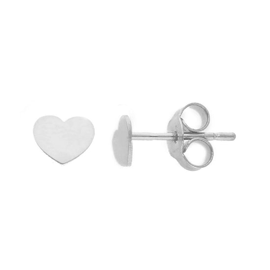 Orecchini lobo donna JOY Gioielli in oro bianco a cuore 271640-1