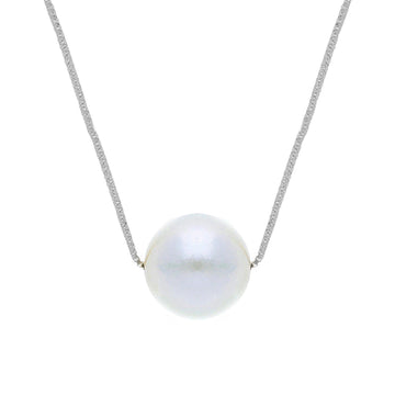 Collana donna JOY Gioielli in oro bianco con perla Akoya di 7,5/8 mm 271691-1