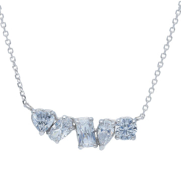 Collana donna JOY Gioielli Oro in oro bianco con zirconi di diversi tagli 272367-1