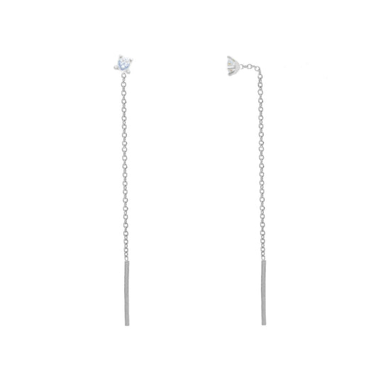 Orecchini pendenti donna JOY Gioielli in oro bianco con zircone 275098-1