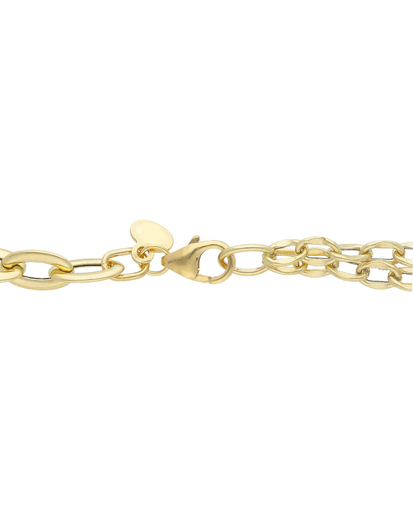 Collana girocollo da donna della collezione JOY Gioielli Oro in oro giallo 18kt con doppia catena 275971
