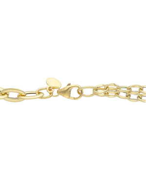 Collana girocollo da donna della collezione JOY Gioielli Oro in oro giallo 18kt con doppia catena 275971