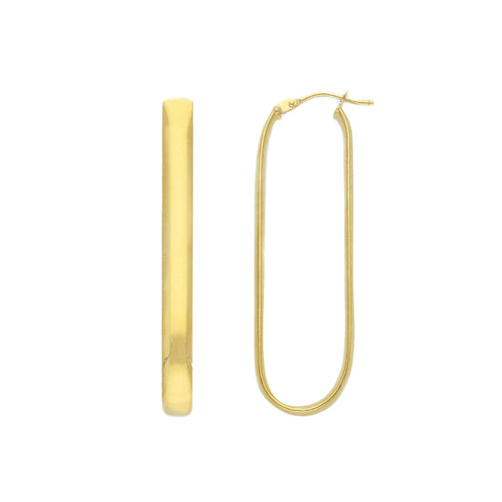 Orecchini cerchio donna JOY Gioielli in oro giallo dalla forma ovale 277577-1